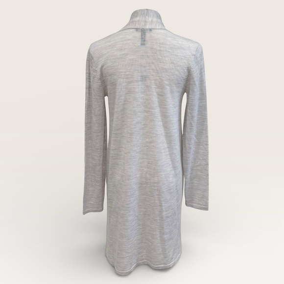 Eileen Fisher Women’s XXS Sea Salt Grey Open Front 100% Merino Wool Cardigan NWT - Picture 6 of 12